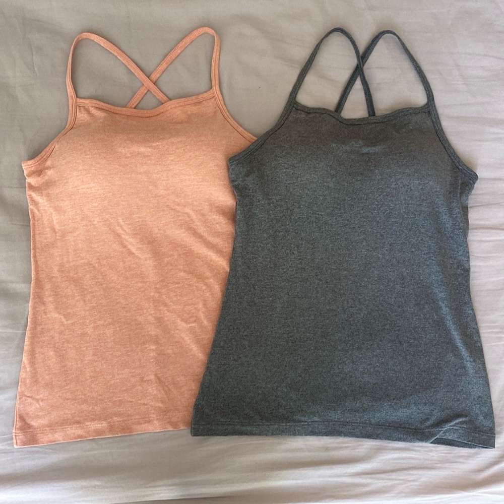 Bra-Feel Back Cross American Sleeve Camisole Set of 2